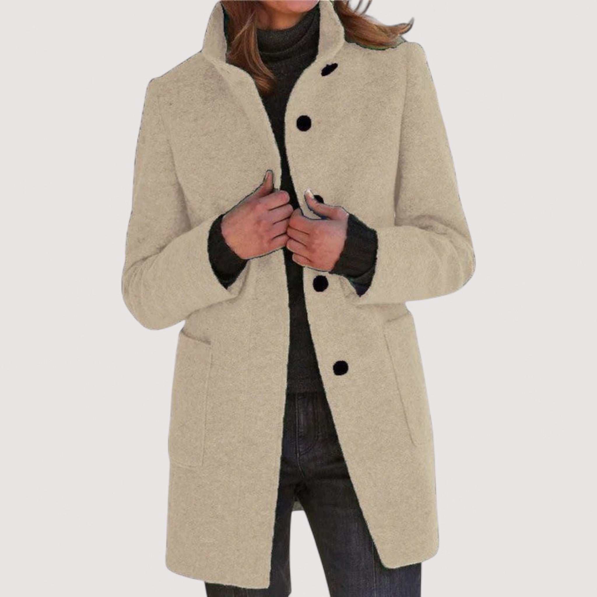 Amina™ | Klassischer Mantel aus Wollmix