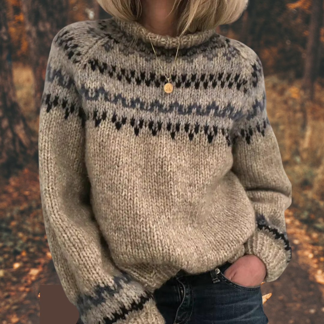 Astride™ | Damen Nordic Strickpullover