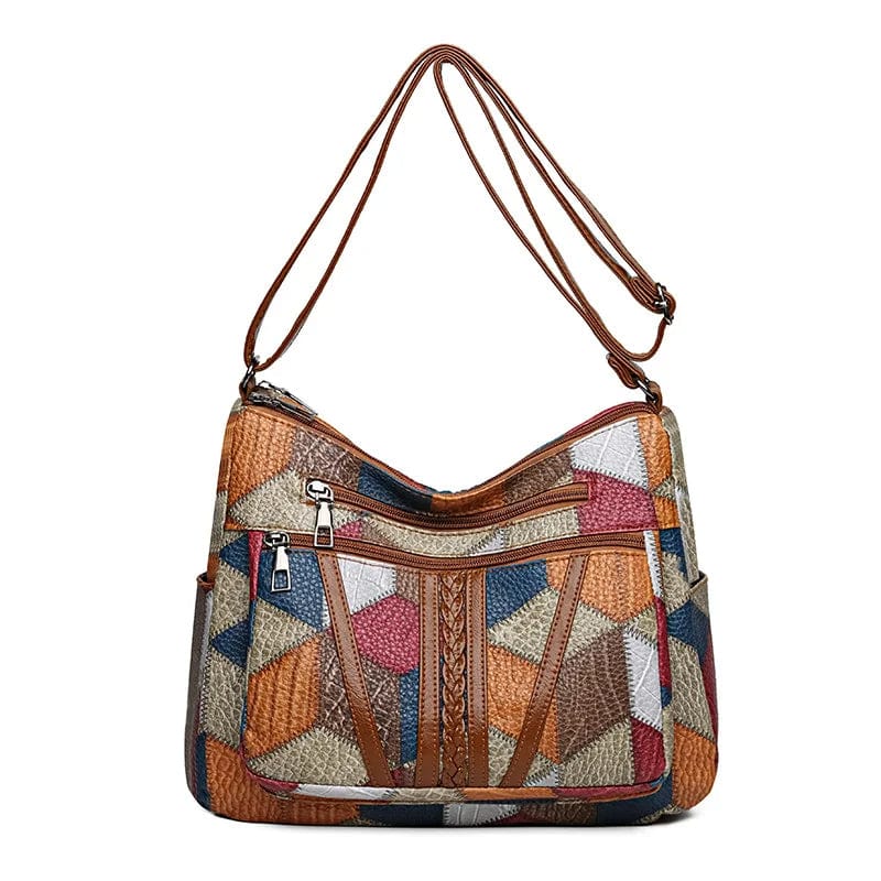 Zara™ | Mosaik-Ledertasche