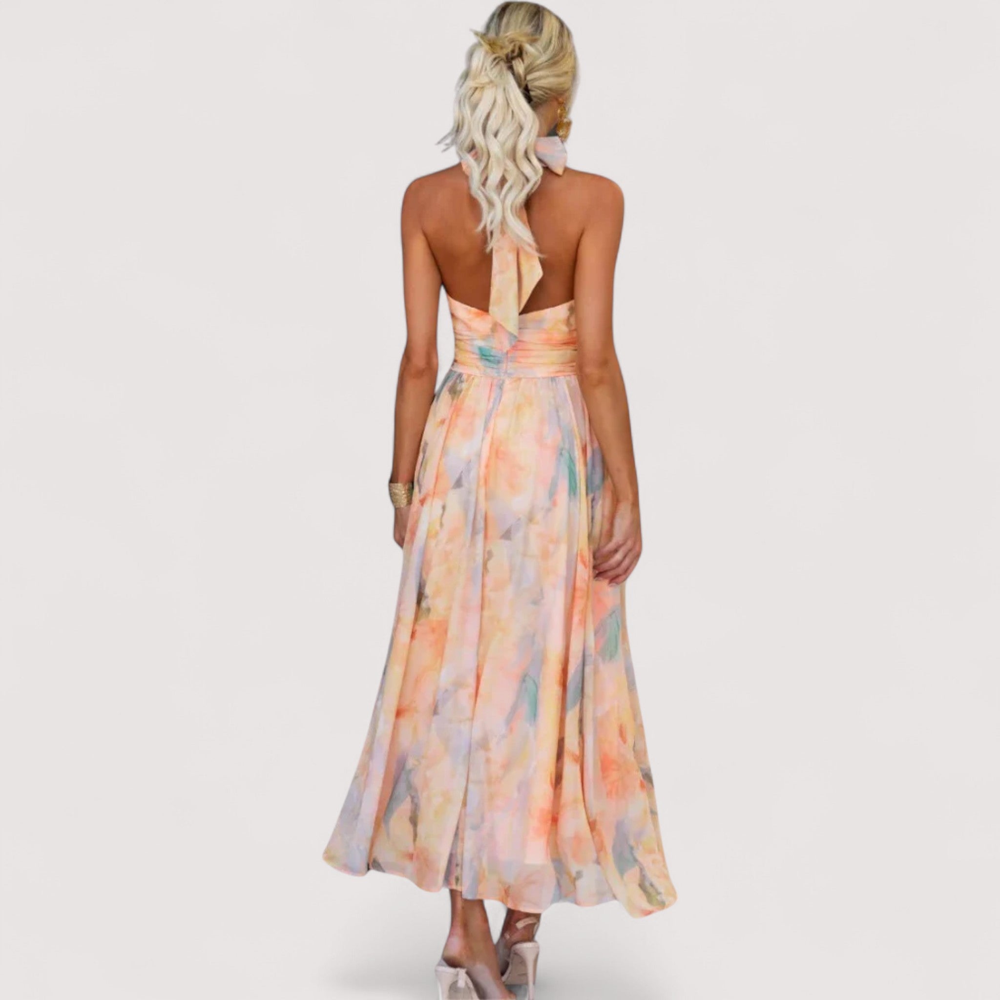Gitte™ | Neckholder-Maxikleid