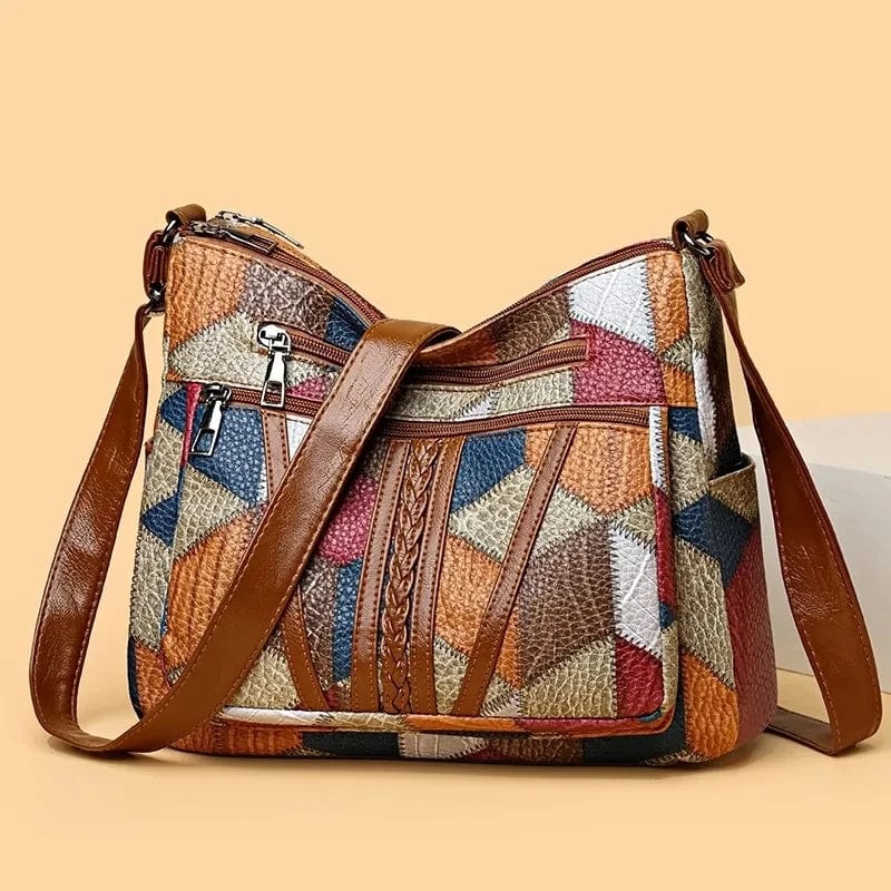 Zara™ | Mosaik-Ledertasche