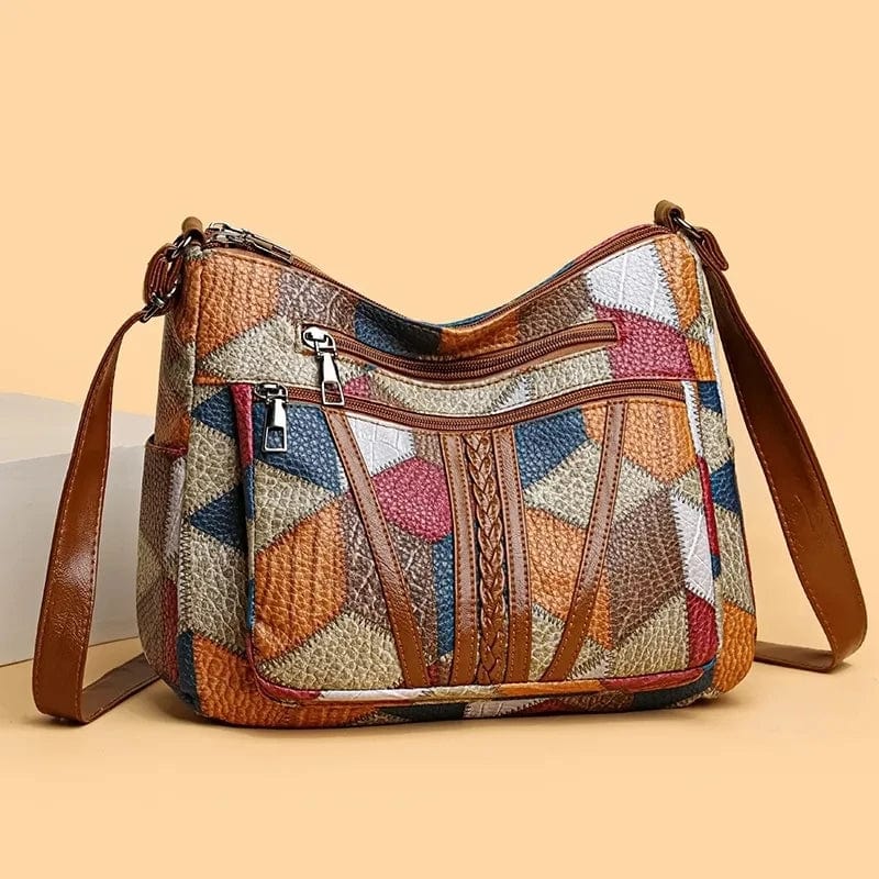 Zara™ | Mosaik-Ledertasche