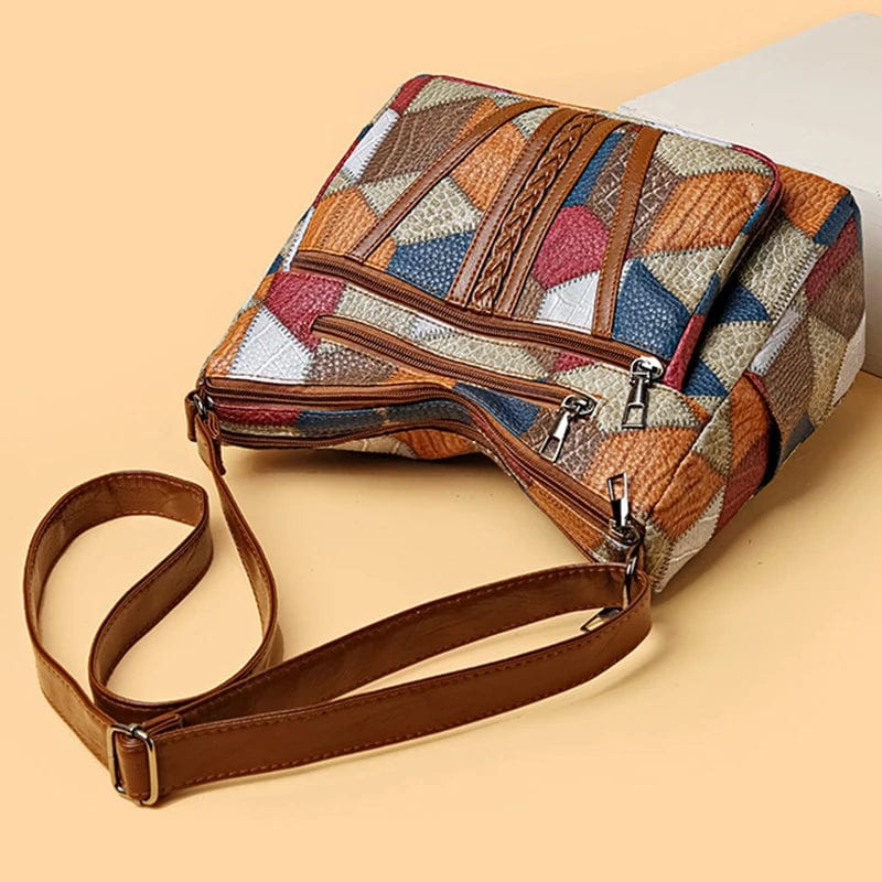 Zara™ | Mosaik-Ledertasche