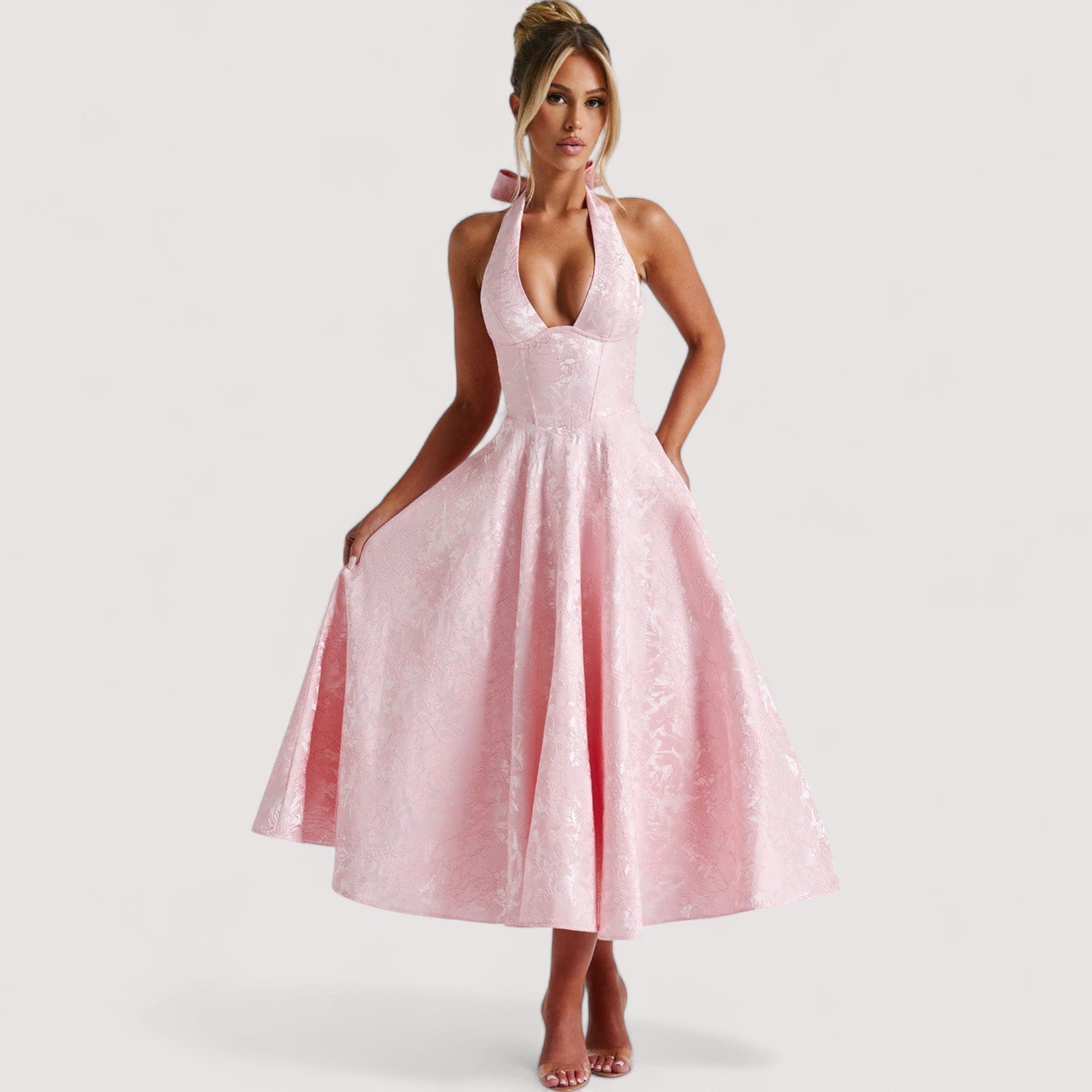 Amalie™ | Midikleid mit Neckholder